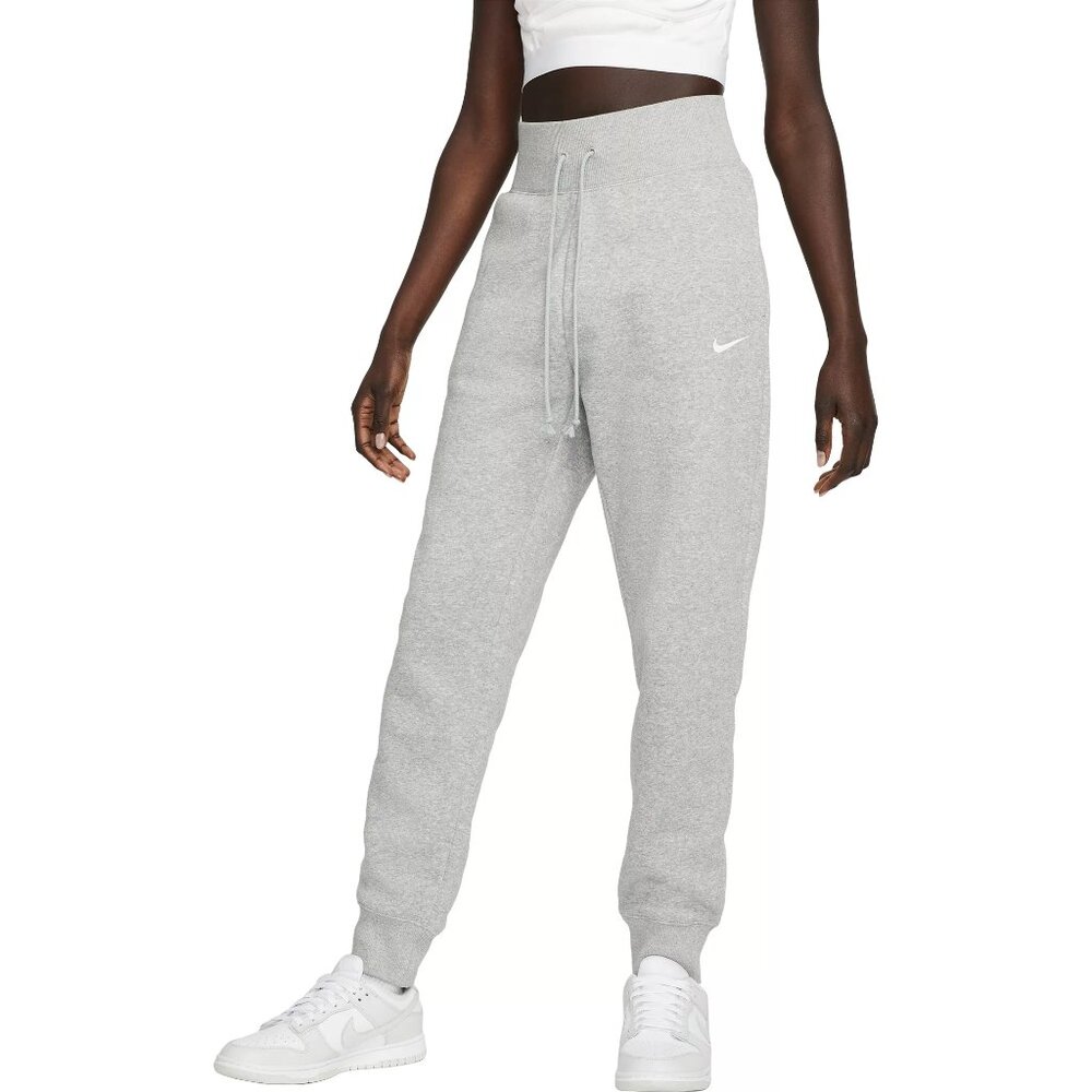 Nike Women's Sportswear Phoenix Fleece Joggers, Gray | Size Medium